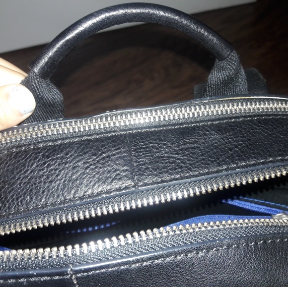 Fossil Black Leather Backpack (rarely used) main image 4